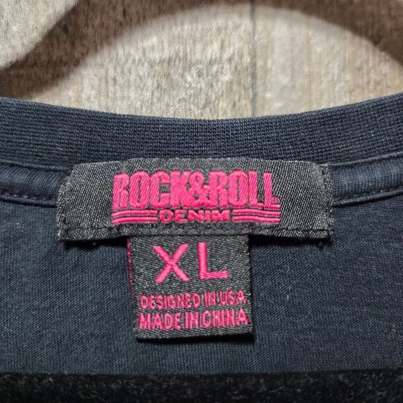 Rock & Roll Denim Black Midnight Rodeo Grpahic Tee - Picture 5 of 6